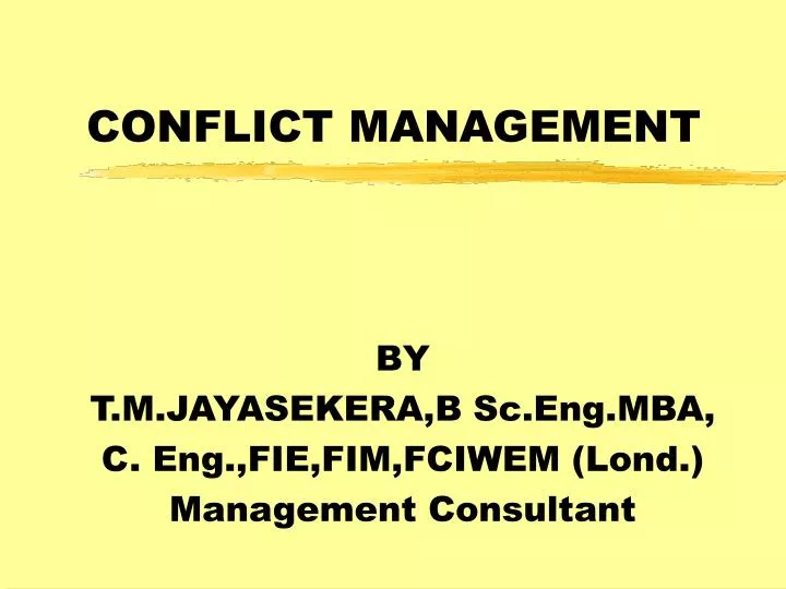 conflict management