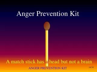 Anger Prevention Kit