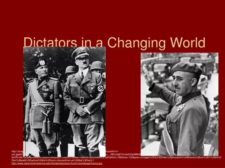 dictators in a changing world
