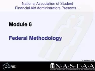 Federal Methodology