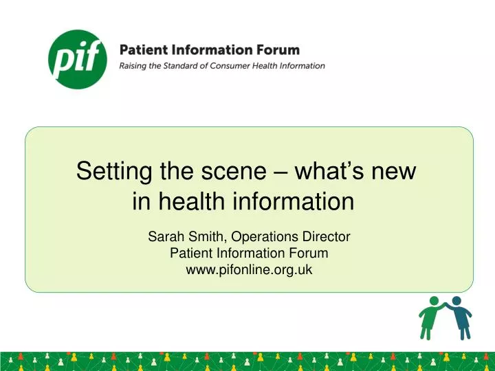 setting the scene what s new in health information