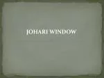 JOHARI WINDOW