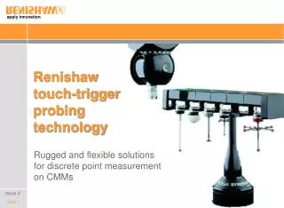 Renishaw touch-trigger probing technology