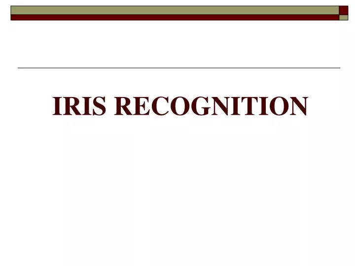 iris recognition