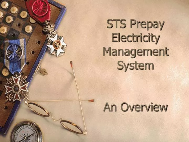 sts prepay electricity management system an overview