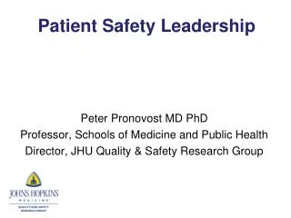 Patient Safety Leadership