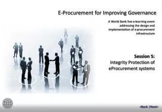 Session 5: Integrity Protection of eProcurement systems