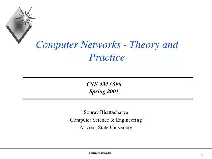 computer networks theory and practice