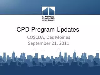 CPD Program Updates