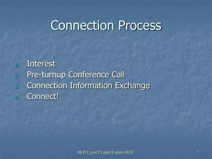 connection process