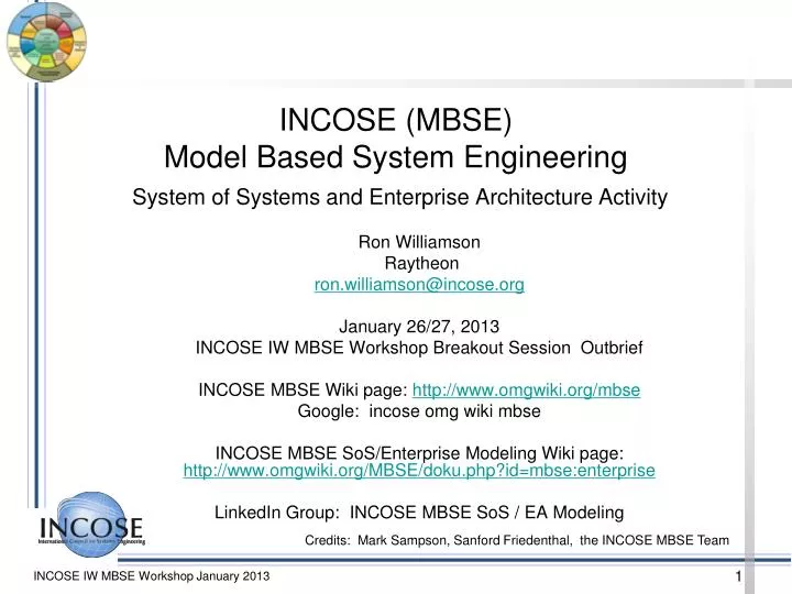 incose mbse model based system engineering system of systems and enterprise architecture activity