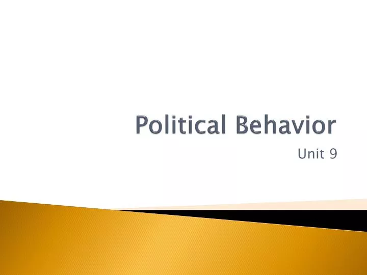 political behavior