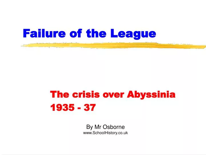 failure of the league