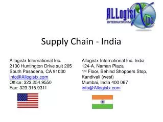 Supply Chain - India