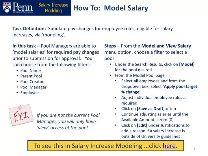 how to model salary