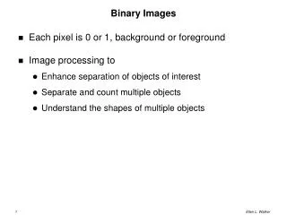 Binary Images