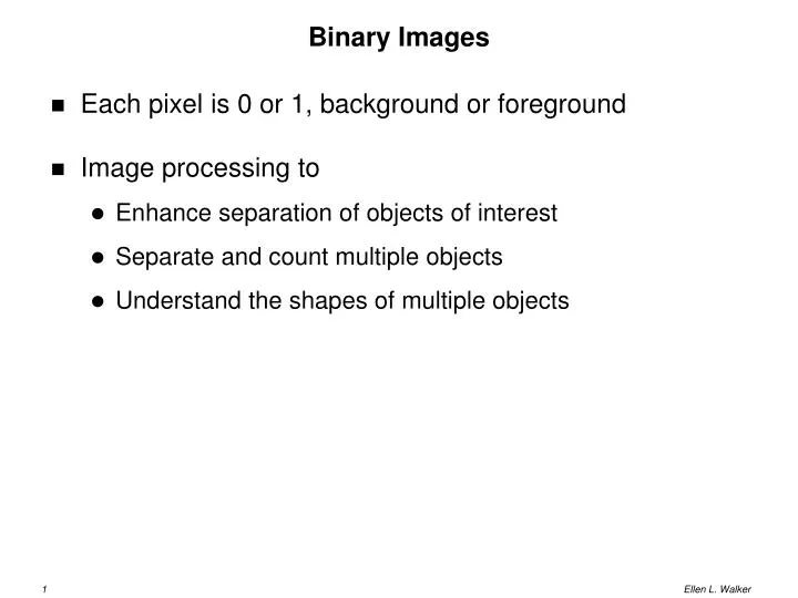 binary images
