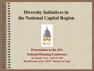 Diversity Initiatives in the National Capital Region