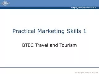 Practical Marketing Skills 1