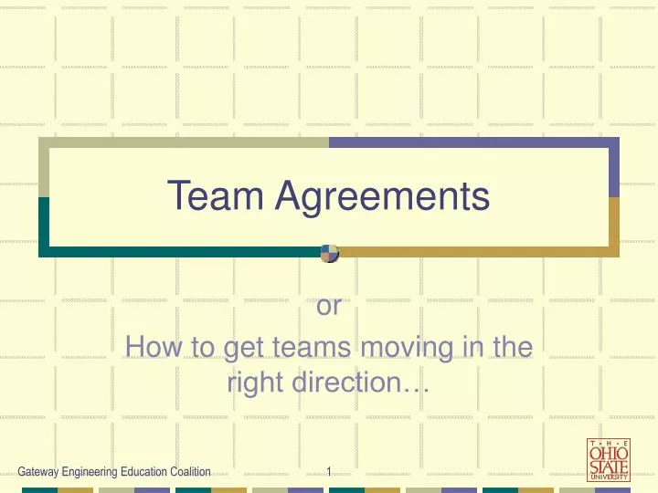 team agreements