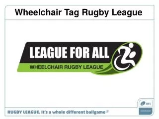 Wheelchair Tag Rugby League