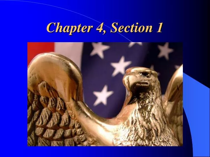 chapter 4 section 1