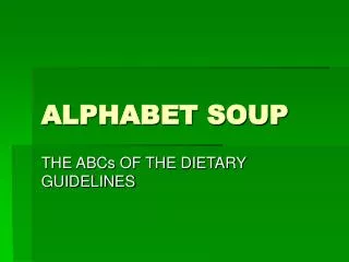 alphabet soup