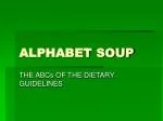ALPHABET SOUP - slide 1