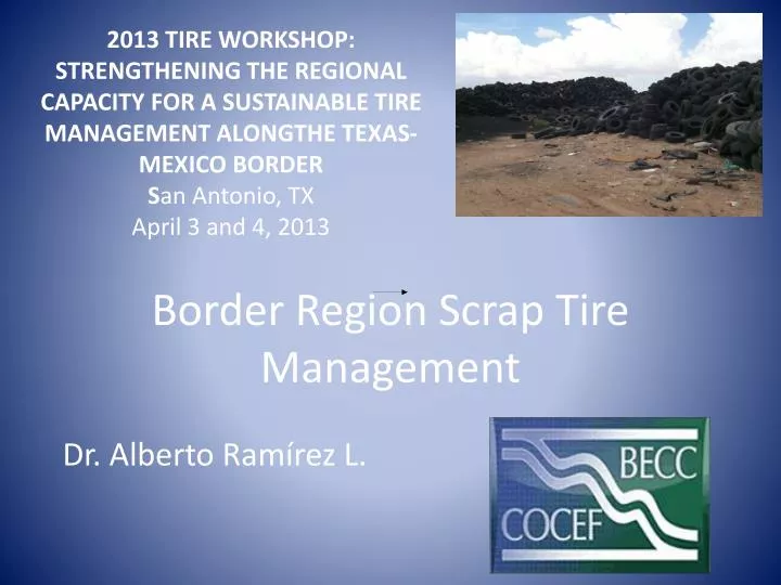 border region scrap tire management