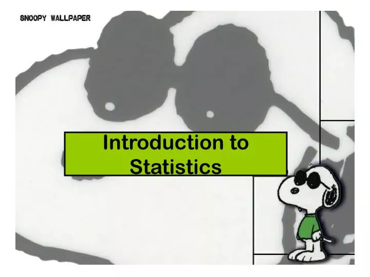 introduction to statistics