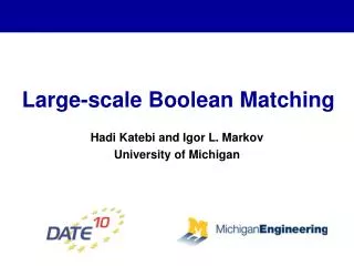 Large-scale Boolean Matching