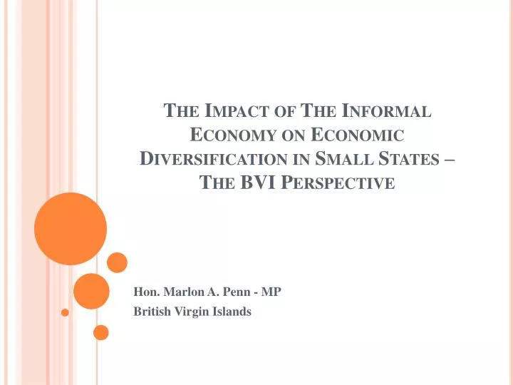 the impact of the informal economy on economic diversification in small states the bvi perspective