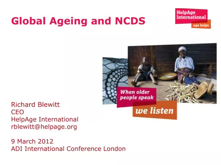 global ageing and ncds