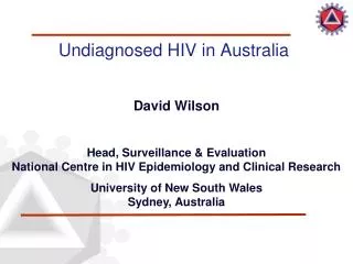 Undiagnosed HIV in Australia