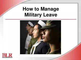 How to Manage Military Leave