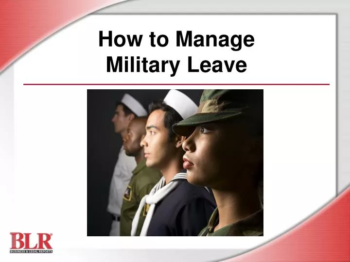 how to manage military leave