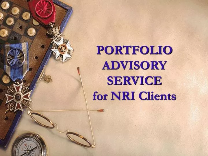 portfolio advisory service for nri clients