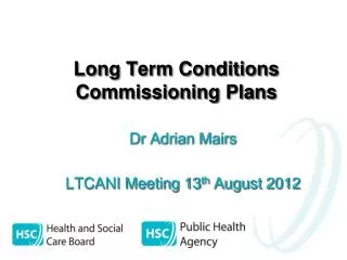 Long Term Conditions Commissioning Plans