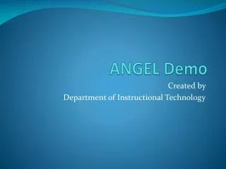 ANGEL Demo