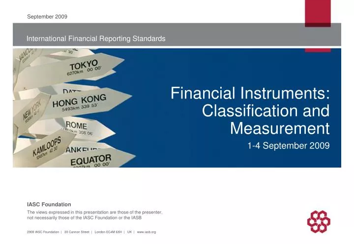 financial instruments classification and measurement