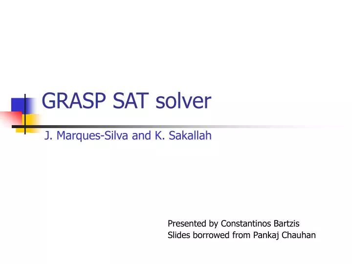 grasp sat solver