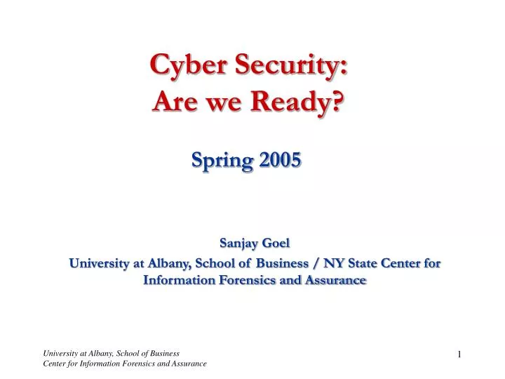 cyber security are we ready