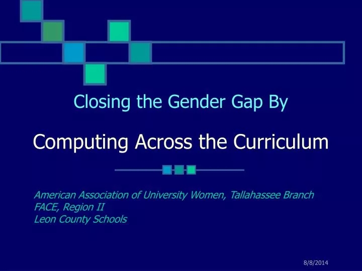 closing the gender gap by computing across the curriculum