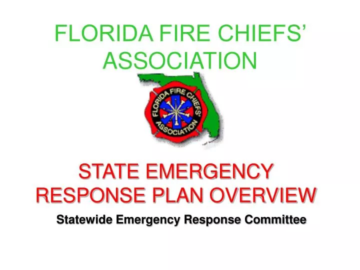 state emergency response plan overview