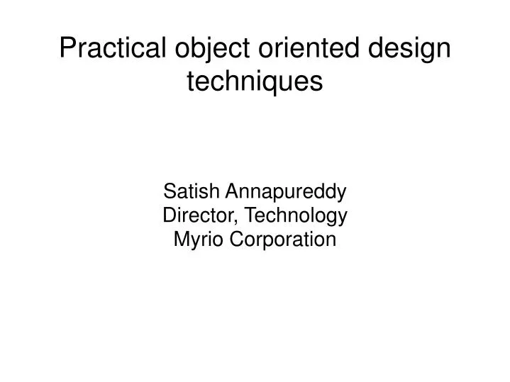 satish annapureddy director technology myrio corporation