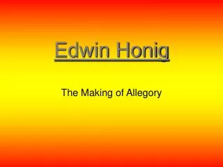 Edwin Honig
