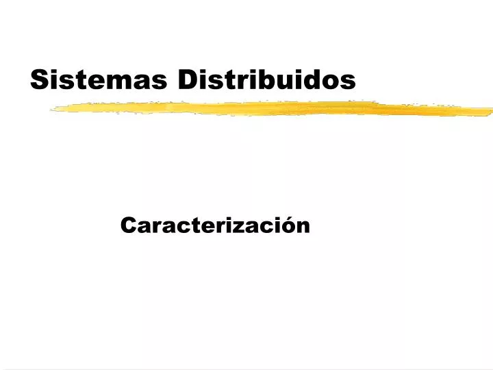 sistemas distribuidos