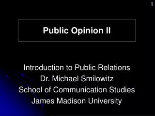 Public Opinion II