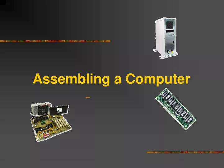 assembling a computer