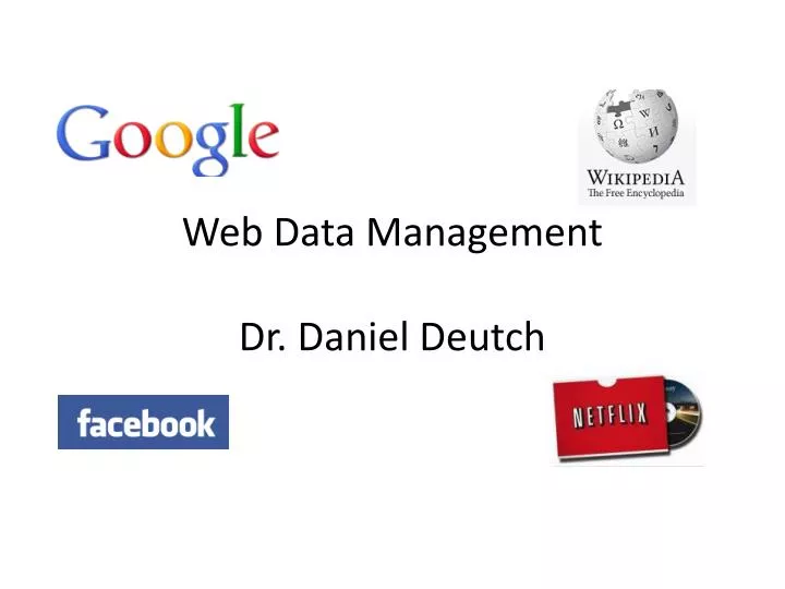 web data management dr daniel deutch